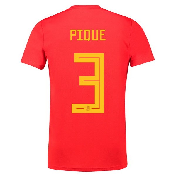 Camiseta España 1ª Pique 2018 Rojo